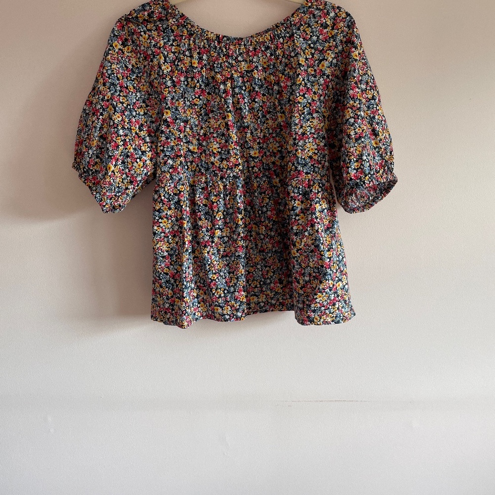 Off the shoulder babydoll shirt